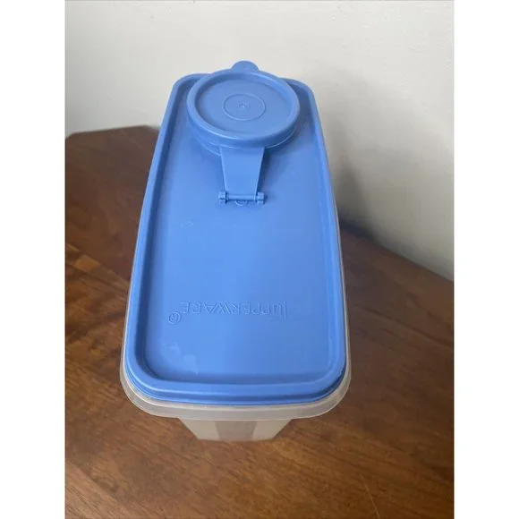 Tupperware Cereal Keeper Blue Lid 13 Cup 469-20 Vintage Pitcher Storage - Picture 5 of 8